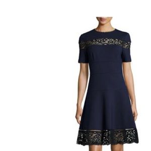 Rebecca Taylor lace trim dress size 6